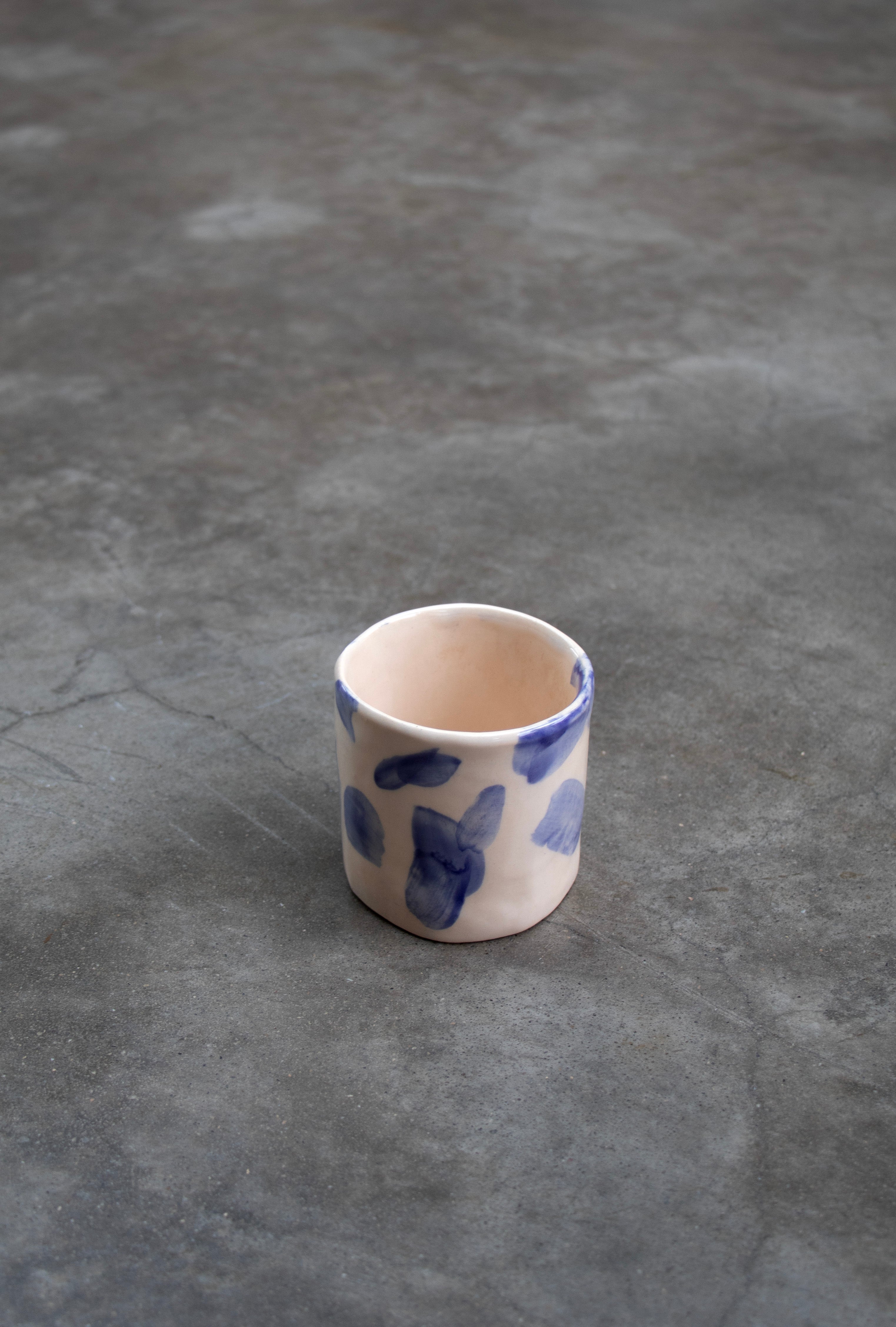 Tasse à café 01 - Aquarelle bleue - Collection Lou