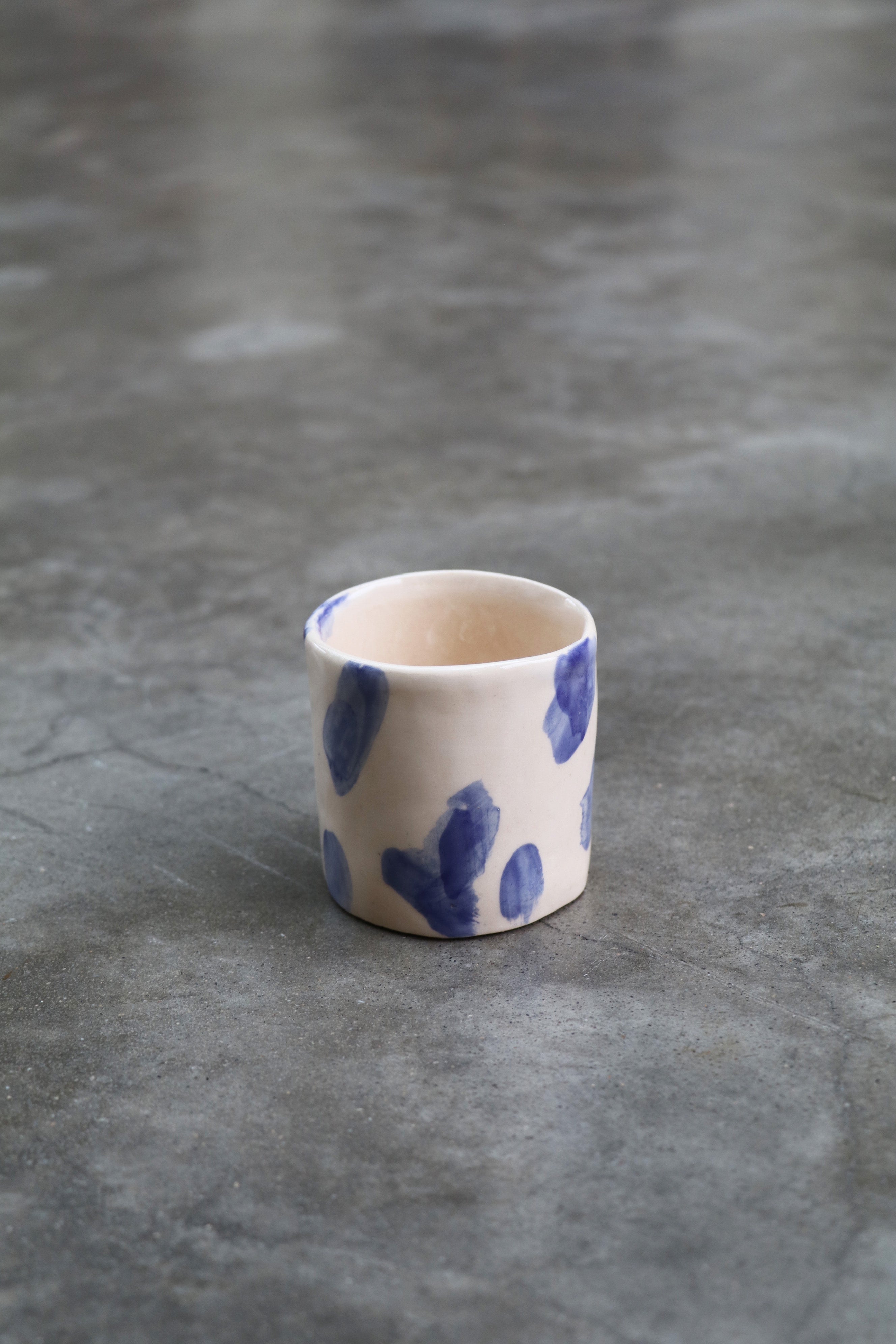 Tasse à café 01 - Aquarelle bleue - Collection Lou