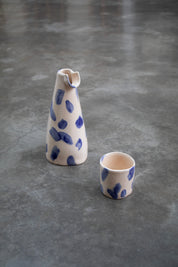 Tasse à café 01 - Aquarelle bleue - Collection Lou