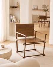 Fauteuil Arles - chêne foncé